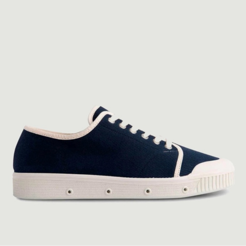 Navy Blue Canvas Sneakers